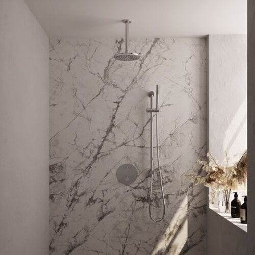 Brauer Chrome Carving SET 89 | Chroom | 20 cm | Ja | Plafondbuis | Staafhanddouche Brauer Brauer Chrome Carving SET 89 | Chroom | 20 cm | Ja | Plafondbuis | Staafhanddouche