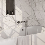 Brauer Stripe inbouw badthermostaat | Chroom | Staafhanddouche | Badvulcombinatie Brauer Brauer Stripe inbouw badthermostaat | Chroom | Staafhanddouche | Badvulcombinatie