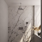 Brauer Stripe thermostatische inbouw regendouche met drukknoppen SET 30 met 25 cm douchekop en plafondarm en 3-standen handdouche en doucheslang en wandaansluitbocht chroom | Chroom | Nee | Plafondbuis | 3-standen handdouche Brauer Brauer Stripe thermostatische inbouw regendouche met drukknoppen SET 30 met 25 cm douchekop en plafondarm en 3-standen handdouche en doucheslang en wandaansluitbocht chroom | Chroom | Nee | Plafondbuis | 3-standen handdouche