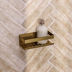 Brauer Brauer Doucherek 23 goud geborsteld PVD | 23cm | Geborsteld goud PVD