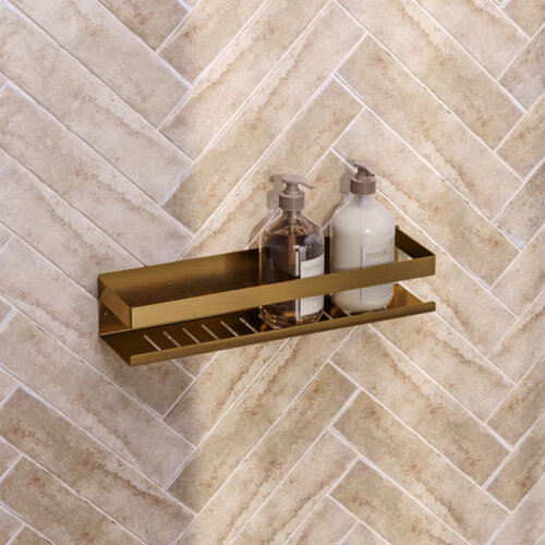 Brauer Brauer Doucherek 40 goud geborsteld PVD | 40cm | Geborsteld goud PVD