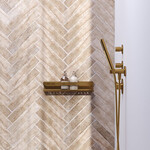 Brauer Brauer Doucherek 40 goud geborsteld PVD | 40cm | Geborsteld goud PVD