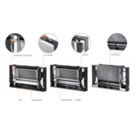 Brauer Stripe opbouw thermostatische regendouche zonder stijgbuis en beslag goud geborsteld PVD Brauer Brauer Stripe opbouw thermostatische regendouche zonder stijgbuis en beslag goud geborsteld PVD