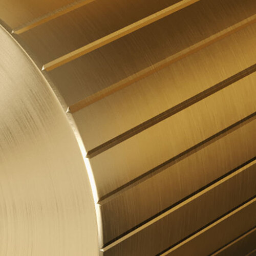 Brauer Stripe losse inbouwthermostaat met in- en afbouwdelen goud geborsteld PVD | Geborsteld goud PVD Brauer Brauer Stripe losse inbouwthermostaat met in- en afbouwdelen goud geborsteld PVD | Geborsteld goud PVD