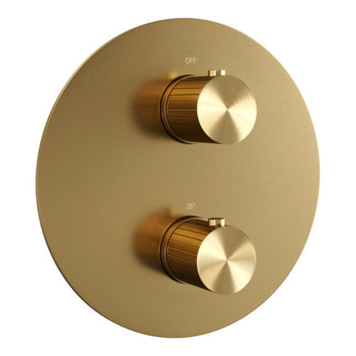 Brauer Stripe thermostatische inbouw regendouche 3-weg rond SET 47 met 25 cm douchekop en gebogen muurarm en 3-standen handdouche en doucheslang en geïntegreerde glijstang goud geborsteld PVD | Geborsteld goud PVD | Ja | Gebogen wandarm | 3-standen handdo Brauer Brauer Stripe thermostatische inbouw regendouche 3-weg rond SET 47 met 25 cm douchekop en gebogen muurarm en 3-standen handdouche en doucheslang en geïntegreerde glijstang goud geborsteld PVD | Geborsteld goud PVD | Ja | Gebogen wandarm | 3-standen handdo