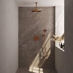 Brauer Copper Edition thermostatische inbouw regendouche 3-weg rond SET 84 | Geborsteld koper PVD | 30 cm | Nee | Plafondbuis | Ronde handdouche Brauer Brauer Copper Edition thermostatische inbouw regendouche 3-weg rond SET 84 | Geborsteld koper PVD | 30 cm | Nee | Plafondbuis | Ronde handdouche