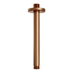 Brauer Brauer Copper Carving thermostatische inbouw regendouche 3-weg rond SET 83 met 20 cm douchekop en plafondarm en 3-standen handdouche en doucheslang en wandaansluitbocht koper geborsteld PVD | Geborsteld koper PVD | 20cm | Nee | Plafondbuis | 3-standen han