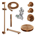 Brauer Stripe thermostatische inbouw regendouche SET 07 met 25 cm douchekop en rechte muurarm en staaf handdouche en doucheslang en geïntegreerde glijstang koper geborsteld PVD | Geborsteld koper PVD | Ja | Rechte wandarm | Staafhanddouche Brauer Brauer Stripe thermostatische inbouw regendouche SET 07 met 25 cm douchekop en rechte muurarm en staaf handdouche en doucheslang en geïntegreerde glijstang koper geborsteld PVD | Geborsteld koper PVD | Ja | Rechte wandarm | Staafhanddouche