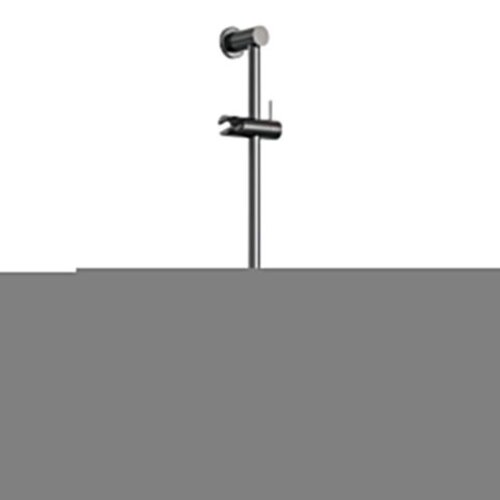 Brauer Brauer Gunmetal Carving thermostatische inbouw regendouche met drukknoppen SET 61 met 20 cm douchekop en rechte muurarm en staaf handdouche en doucheslang en geïntegreerde glijstang gunmetal geborsteld PVD | Geborsteld gunmetal PVD | 20cm | Ja | Rechte wa