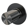 Brauer Stripe losse inbouw stopkraan met in- en afbouwdelen gunmetal geborsteld PVD | Geborsteld gunmetal PVD