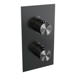 Brauer Stripe thermostatische inbouw regendouche 3-weg rechthoekig SET 15 met 25 cm douchekop en plafondarm en staaf handdouche en doucheslang en wandaansluitbocht gunmetal geborsteld PVD | Geborsteld gunmetal PVD | Nee | Plafondbuis | Staafhanddouche Brauer Brauer Stripe thermostatische inbouw regendouche 3-weg rechthoekig SET 15 met 25 cm douchekop en plafondarm en staaf handdouche en doucheslang en wandaansluitbocht gunmetal geborsteld PVD | Geborsteld gunmetal PVD | Nee | Plafondbuis | Staafhanddouche