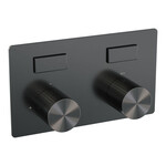 Brauer Stripe thermostatische inbouw regendouche met drukknoppen SET 28 met 25 cm douchekop en rechte muurarm en 3-standen handdouche en doucheslang en wandaansluitbocht gunmetal geborsteld PVD | Geborsteld gunmetal PVD | Nee | Rechte wandarm | 3-standen Brauer Brauer Stripe thermostatische inbouw regendouche met drukknoppen SET 28 met 25 cm douchekop en rechte muurarm en 3-standen handdouche en doucheslang en wandaansluitbocht gunmetal geborsteld PVD | Geborsteld gunmetal PVD | Nee | Rechte wandarm | 3-standen