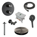 Brauer Stripe thermostatische inbouw regendouche 3-weg rond SET 42 met 25 cm douchekop en plafondarm en 3-standen handdouche en doucheslang en wandaansluitbocht gunmetal geborsteld PVD | Geborsteld gunmetal PVD | Nee | Plafondbuis | 3-standen handdouche Brauer Brauer Stripe thermostatische inbouw regendouche 3-weg rond SET 42 met 25 cm douchekop en plafondarm en 3-standen handdouche en doucheslang en wandaansluitbocht gunmetal geborsteld PVD | Geborsteld gunmetal PVD | Nee | Plafondbuis | 3-standen handdouche