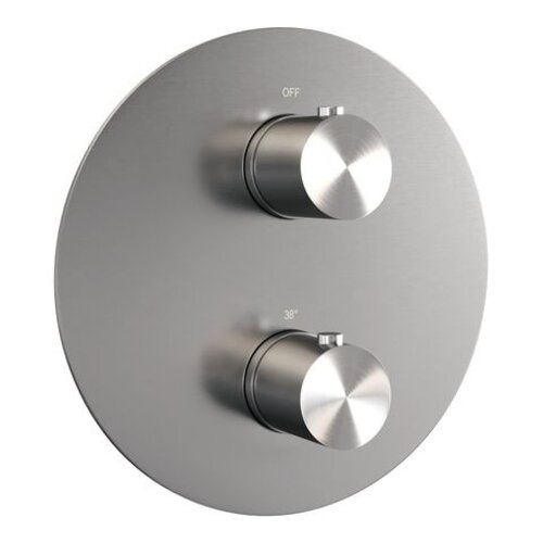 Brauer Brushed Edition thermostatische inbouw regendouche 3-weg rond SET 77 | Geborsteld RVS | 20 cm | Nee | Plafondbuis | Staafhanddouche Brauer Brauer Brushed Edition thermostatische inbouw regendouche 3-weg rond SET 77 | Geborsteld RVS | 20 cm | Nee | Plafondbuis | Staafhanddouche
