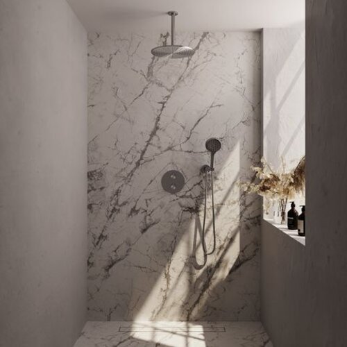 Brauer Brushed Edition thermostatische inbouw regendouche 3-weg rond SET 84 | Geborsteld RVS | 30 cm | Nee | Plafondbuis | Ronde handdouche Brauer Brauer Brushed Edition thermostatische inbouw regendouche 3-weg rond SET 84 | Geborsteld RVS | 30 cm | Nee | Plafondbuis | Ronde handdouche