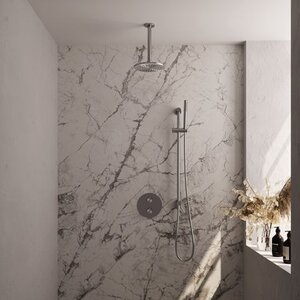 Brauer Brauer Brushed Edition thermostatische inbouw regendouche 3-weg rond SET 89 | Geborsteld RVS | 20 cm | Ja | Plafondbuis | Staafhanddouche Brauer Brushed Edition thermostatische inbouw regendouche 3-weg rond SET 89 | Geborsteld RVS | 20 cm | Ja | Plafondbuis | Staafhanddouche