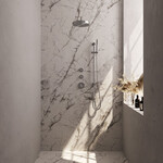 Brauer Stripe thermostatische inbouw regendouche SET 08 met 25 cm douchekop en gebogen muurarm en staaf handdouche en doucheslang en geïntegreerde glijstang RVS-kleurig geborsteld PVD | Geborsteld RVS | Ja | Gebogen wandarm | Staafhanddouche Brauer Brauer Stripe thermostatische inbouw regendouche SET 08 met 25 cm douchekop en gebogen muurarm en staaf handdouche en doucheslang en geïntegreerde glijstang RVS-kleurig geborsteld PVD | Geborsteld RVS | Ja | Gebogen wandarm | Staafhanddouche