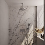 Brauer Stripe thermostatische inbouw regendouche met drukknoppen SET 30 met 25 cm douchekop en plafondarm en 3-standen handdouche en doucheslang en wandaansluitbocht RVS-kleurig geborsteld PVD | Geborsteld RVS | Nee | Plafondbuis | 3-standen handdouche Brauer Brauer Stripe thermostatische inbouw regendouche met drukknoppen SET 30 met 25 cm douchekop en plafondarm en 3-standen handdouche en doucheslang en wandaansluitbocht RVS-kleurig geborsteld PVD | Geborsteld RVS | Nee | Plafondbuis | 3-standen handdouche