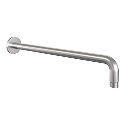 Brauer Brauer Stripe thermostatische inbouw regendouche met drukknoppen SET 32 met 25 cm douchekop en gebogen muurarm en staaf handdouche en doucheslang en geïntegreerde glijstang RVS-kleurig geborsteld PVD | Geborsteld RVS PVD | Ja | Gebogen wandarm | Staafmode