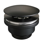 Brauer Brauer Altijd open waste mat zwart | Mat zwart | Niet-afsluitbare plug