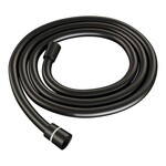 Brauer Brauer Black Carving thermostatische inbouw badkraan met drukknoppen SET 03 met uitloop en staaf handdouche en doucheslang en wandaansluitbocht mat zwart | Mat zwart | Staafmodel