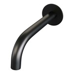 Brauer Brauer Black Carving thermostatische inbouw badkraan met drukknoppen SET 03 met uitloop en staaf handdouche en doucheslang en wandaansluitbocht mat zwart | Mat zwart | Staafmodel