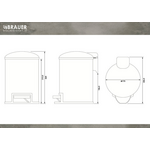 Brauer Pedaalemmer 3L mat zwart | Mat zwart Brauer Brauer Pedaalemmer 3L mat zwart | Mat zwart