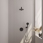 Brauer Black Edition thermostatische inbouw regendouche 3-weg rond SET 79 | Mat zwart | 20 cm | Nee | Rechte wandarm | Ronde handdouche Brauer Brauer Black Edition thermostatische inbouw regendouche 3-weg rond SET 79 | Mat zwart | 20 cm | Nee | Rechte wandarm | Ronde handdouche