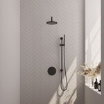 Brauer Black Edition thermostatische inbouw regendouche 3-weg rond SET 87 | Mat zwart | 20 cm | Ja | Gebogen wandarm | Staafhanddouche Brauer Brauer Black Edition thermostatische inbouw regendouche 3-weg rond SET 87 | Mat zwart | 20 cm | Ja | Gebogen wandarm | Staafhanddouche