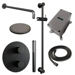 Brauer Black Edition thermostatische inbouw regendouche 3-weg rond SET 87 | Mat zwart | 20 cm | Ja | Gebogen wandarm | Staafhanddouche Brauer Brauer Black Edition thermostatische inbouw regendouche 3-weg rond SET 87 | Mat zwart | 20 cm | Ja | Gebogen wandarm | Staafhanddouche