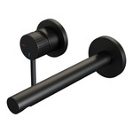 Brauer Stripe inbouw wastafelmengkraan met rechte uitloop en rozetten model A2 mat zwart | Mat zwart | I-uitloop | Met rozetten | Links Brauer Brauer Stripe inbouw wastafelmengkraan met rechte uitloop en rozetten model A2 mat zwart | Mat zwart | I-uitloop | Met rozetten | Links