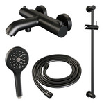 Brauer Stripe opbouw bad thermostaatkraan set | Mat zwart | 3-standen handdouche | Ja Brauer Brauer Stripe opbouw bad thermostaatkraan set | Mat zwart | 3-standen handdouche | Ja