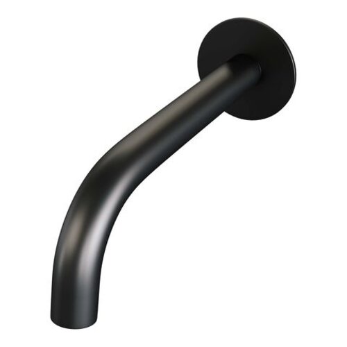 Brauer Brauer Stripe thermostatische inbouw badkraan SET 02 met uitloop en 3-standen handdouche en doucheslang en wandaansluitbocht mat zwart | Mat zwart | 3-standen handdouche