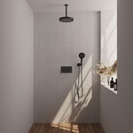 Brauer Stripe thermostatische inbouw regendouche met drukknoppen SET 30 met 25 cm douchekop en plafondarm en 3-standen handdouche en doucheslang en wandaansluitbocht mat zwart | Mat zwart | Nee | Plafondbuis | 3-standen handdouche Brauer Brauer Stripe thermostatische inbouw regendouche met drukknoppen SET 30 met 25 cm douchekop en plafondarm en 3-standen handdouche en doucheslang en wandaansluitbocht mat zwart | Mat zwart | Nee | Plafondbuis | 3-standen handdouche