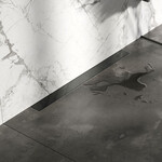 Brauer Douchegoot met multifunctioneel rooster en flens voor wandmontage 7 x 80 gunmetal geborsteld PVD | Geborsteld gunmetal PVD | 80cm Brauer Brauer Douchegoot met multifunctioneel rooster en flens voor wandmontage 7 x 80 gunmetal geborsteld PVD | Geborsteld gunmetal PVD | 80cm