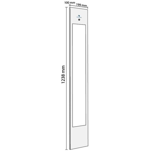 Sunshower Sunshower Pure XL - inbouw - Half Body | Organic Grey