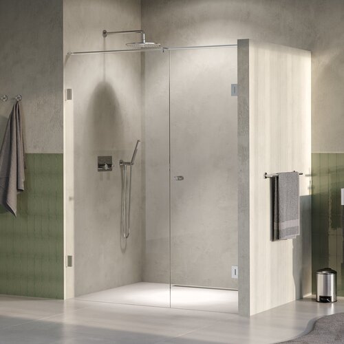 Brauer Void Carving nis draaideur 2-delig 160x200cm knop midden - geborsteld RVS PVD Brauer Brauer Void Carving nis draaideur 2-delig 160x200cm knop midden - geborsteld RVS PVD