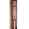 Hotbath &More PH060B inbouwnis / inbouw toiletborstelhouder 16x60x12,6cm - geborsteld koper PVD