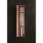 HotBath Hotbath &More PH060B inbouwnis / inbouw toiletborstelhouder 16x60x12,6cm - geborsteld koper PVD