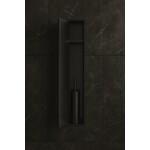 HotBath Hotbath &More PH060B inbouwnis / inbouw toiletborstelhouder 16x60x12,6cm - geborsteld zwart PVD