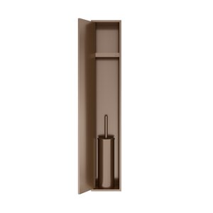 Hotbath &More PH060B inbouwnis / inbouw toiletborstelhouder 16x60x12,6cm - tuscan bronze