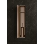 HotBath Hotbath &More PH060B inbouwnis / inbouw toiletborstelhouder 16x60x12,6cm - tuscan bronze