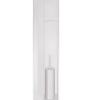 Hotbath &More PH060B inbouwnis / inbouw toiletborstelhouder 16x60x12,6cm - mat wit