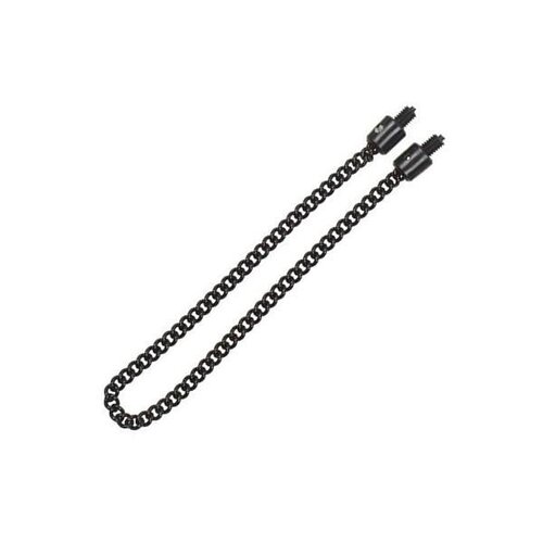 Solar Black Stainless Chunky Chain - Plastic End