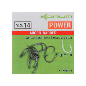 Korum Power Hooks - Barbed Power Hooks - Barbed