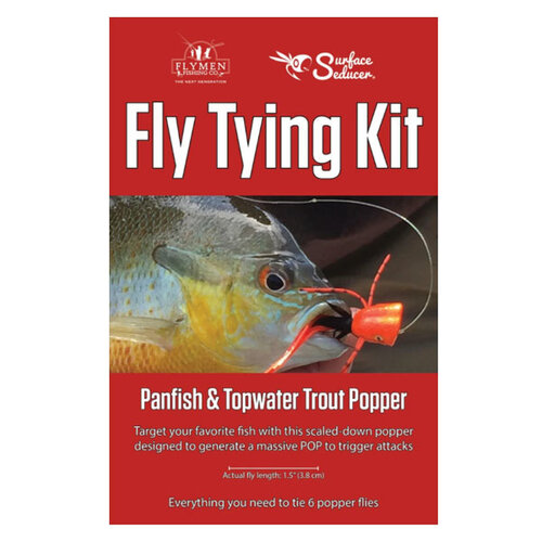 Flymen Fly Tying Kit - Surface Seducer Panfish & Topwater Trout Popper