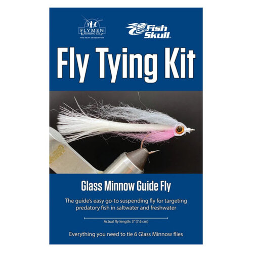 Flymen Fly Tying Kit - Fish-Skull Glass Minnow Guide Fly