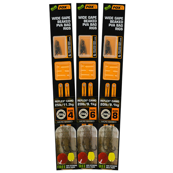 Fox Edges Wide Gape Rigs Pronti Per Carpa – Boilie, Wafters, Pop Up (V-CCR175)