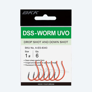 BKK DSS-Worm UVO Dropshot Hook DSS-Worm UVO Dropshot Hook