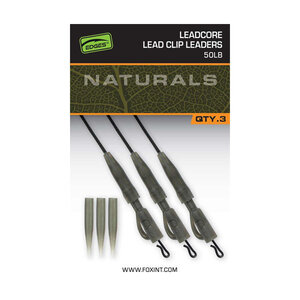 FOX Edges Naturals Leadcore Lead Clip Leaders Edges Naturals Leadcore Lead Clip Leaders